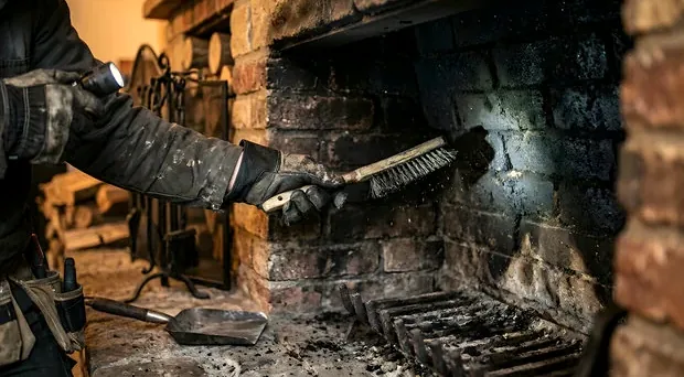 Firebox being swept in a Broomfield home